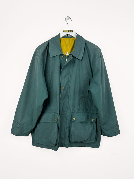 Giacca a vento verde 80s -XL