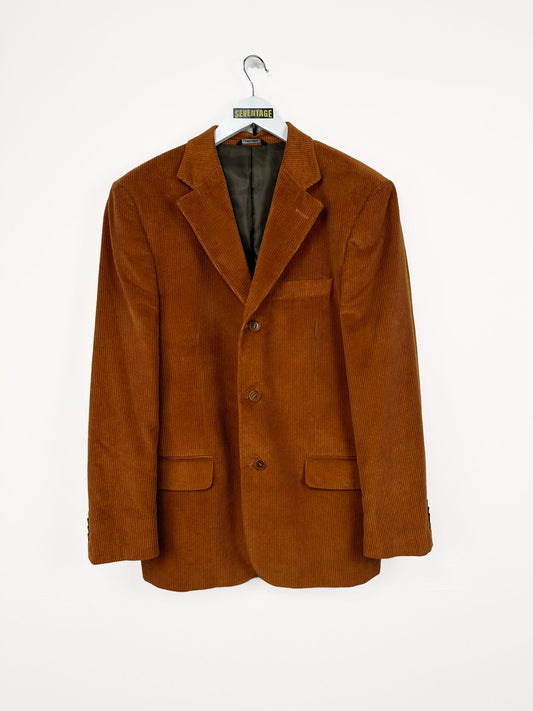 Blazer marrone a costine - 50