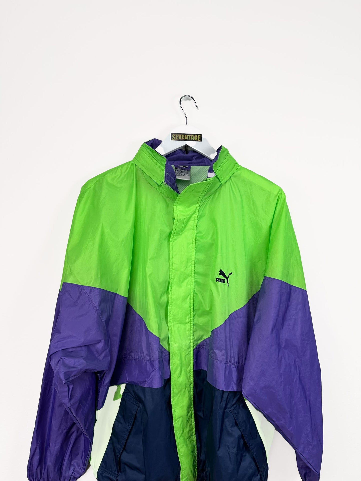 Giacca a vento Puma verde 90s - XL