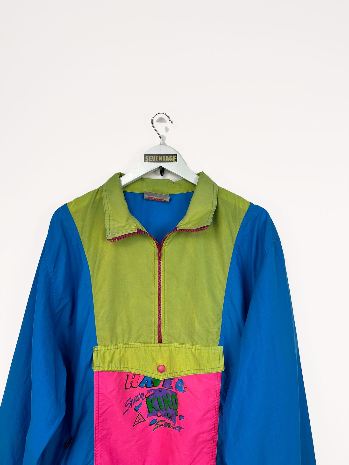 Giacca a vento multicolor 90s - XL