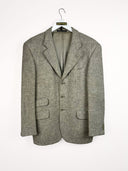 Blazer tortora 100% lana 90s - XL