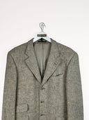 Blazer tortora 100% lana 90s - XL