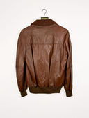 Bomber marrone in pelle 90s - M