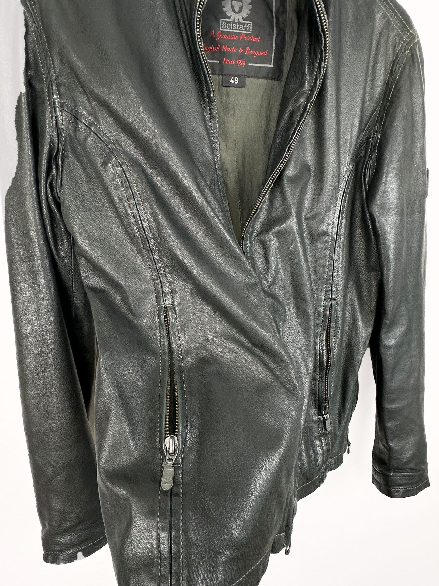 Giacca in pelle Belstaff nera donna - 48