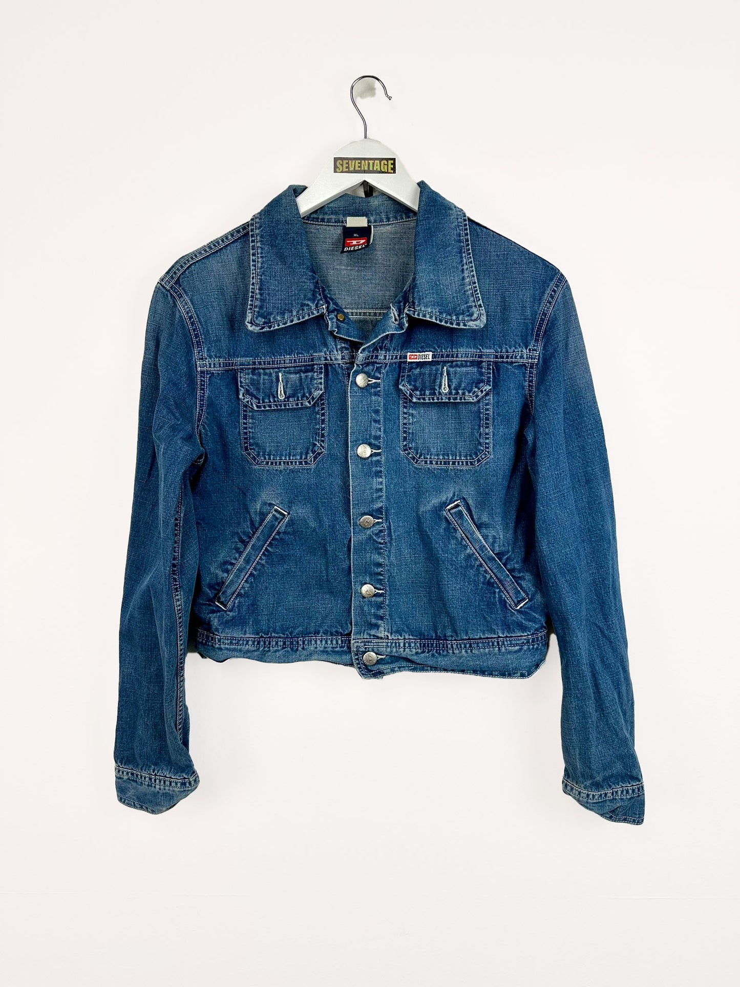 Giacca in denim Diesel 00s cropped - XL