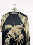 Giacca nera con ricami orientali donna- L