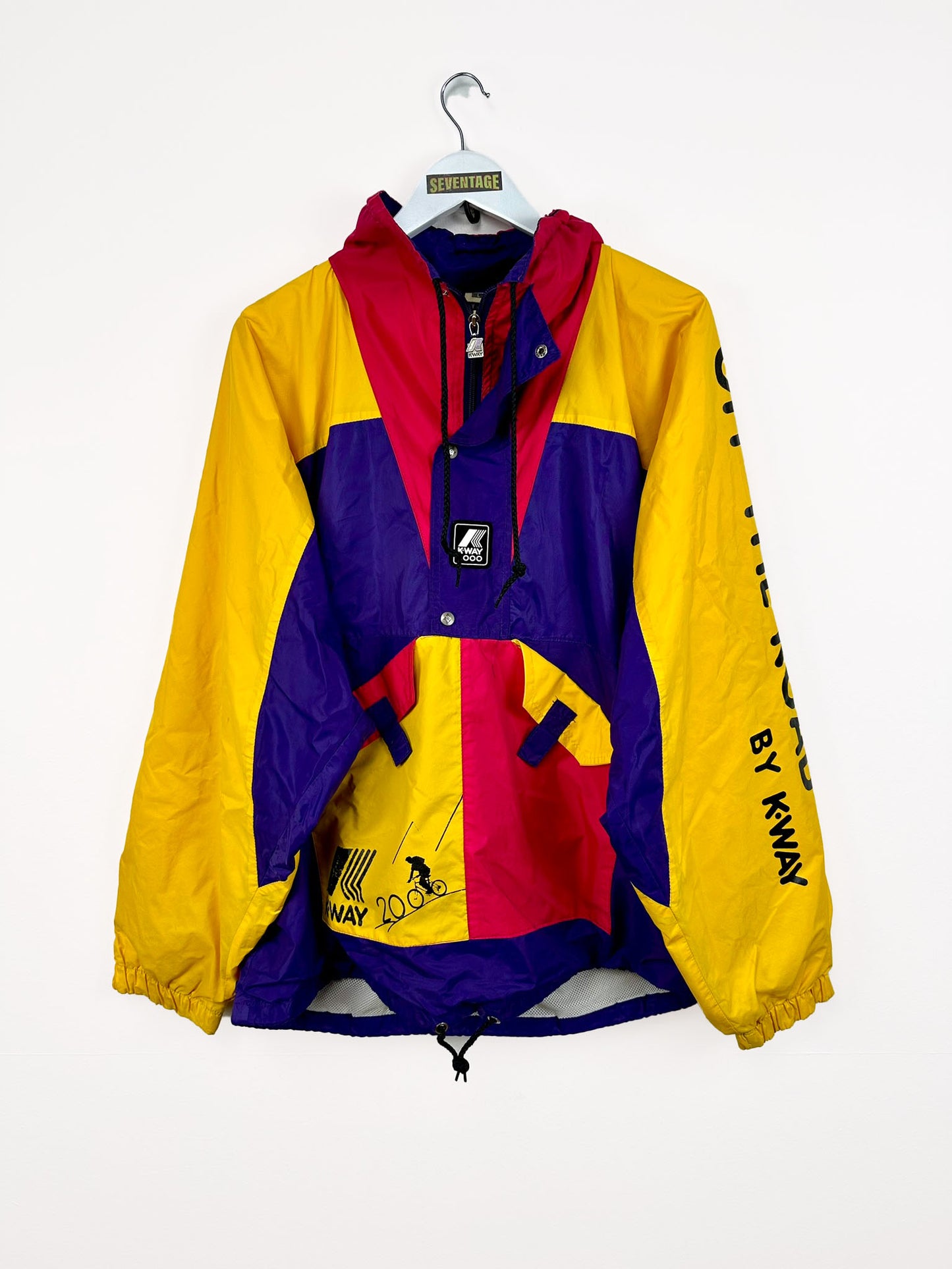 Kway 00s giallo viola - L