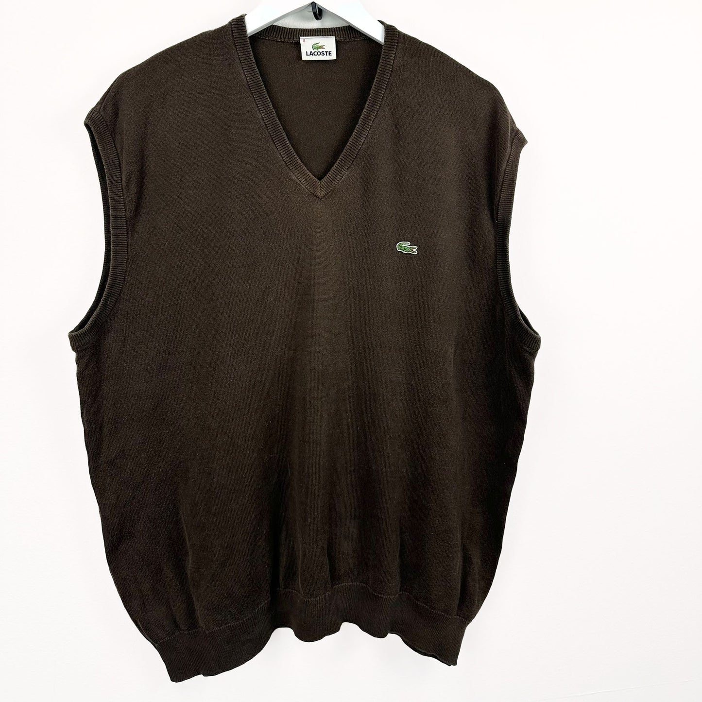 Gilet Lacoste marrone vintage - L