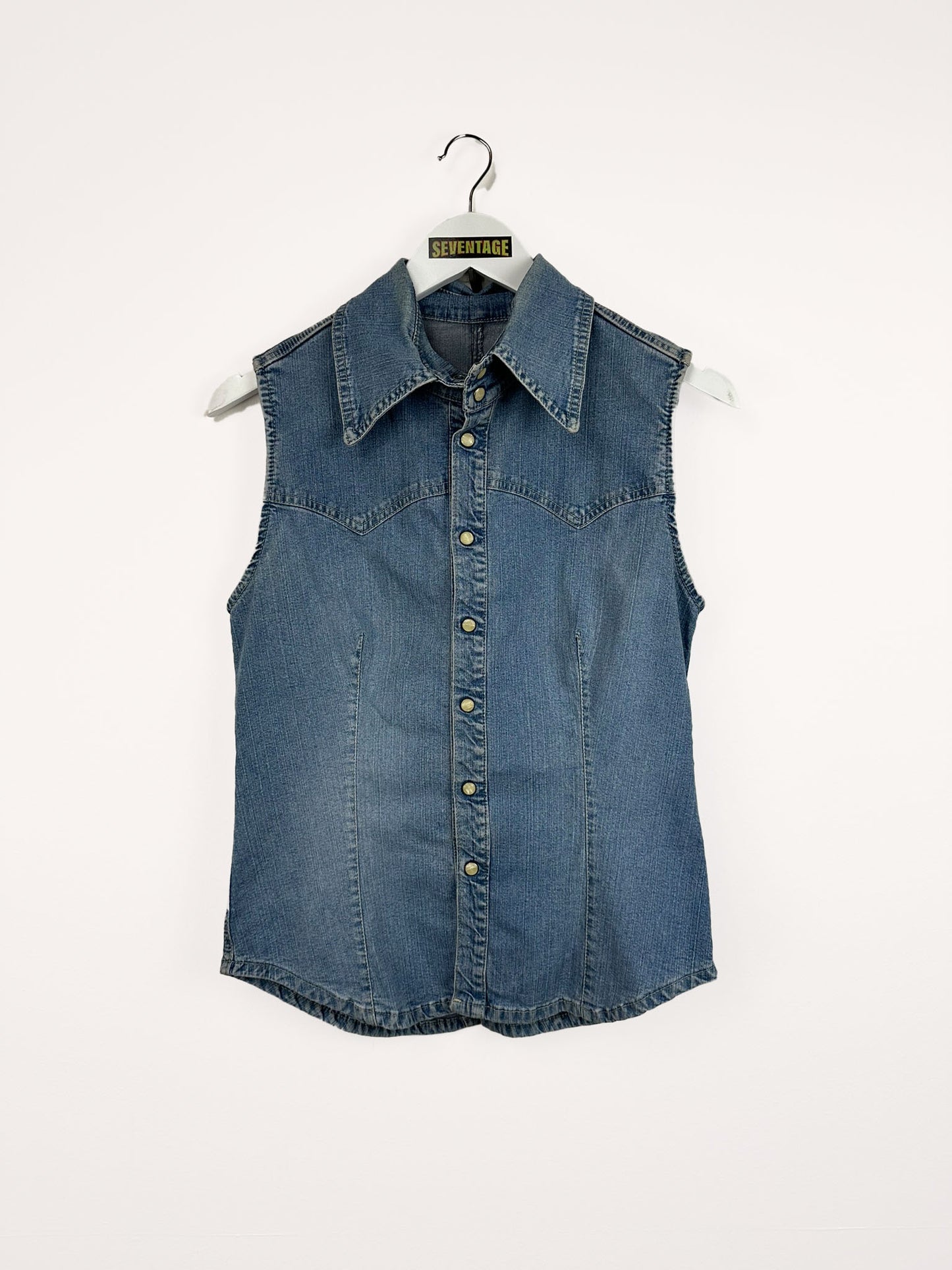 Gilet in denim donna - L