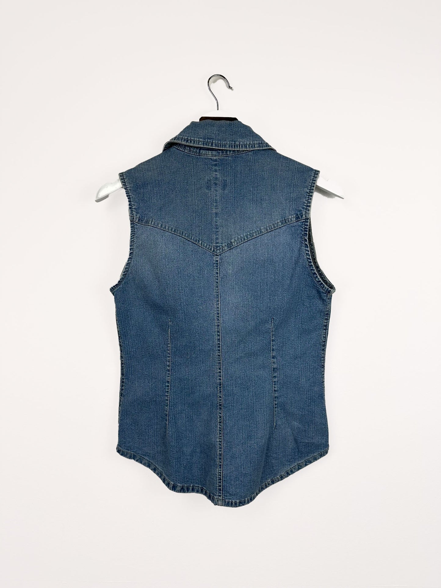 Gilet in denim donna - L