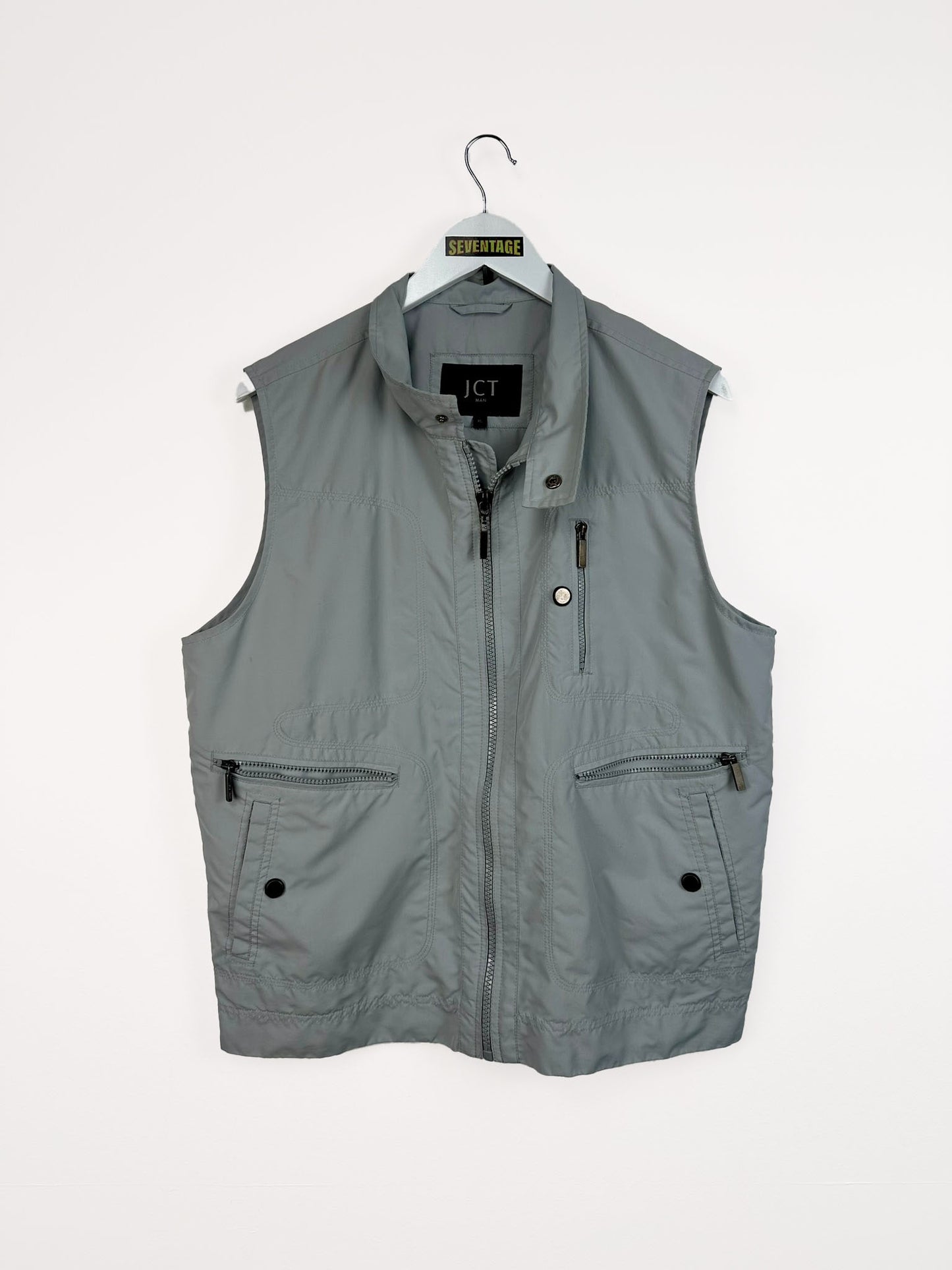 Gilet reporter grigio chiaro - XL