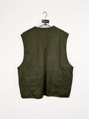 Gilet reporter verde militare - L