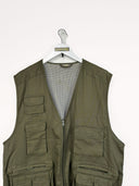 Gilet reporter verde militare - L
