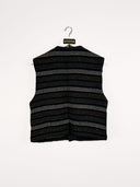Panciotto nero  a righe donna - M