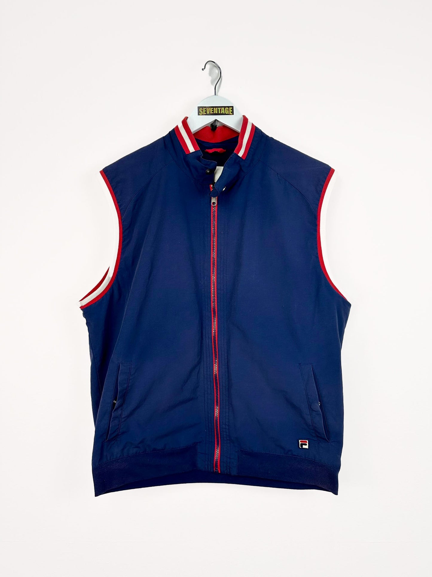 Gilet blu Fila tennis 00s - XXL