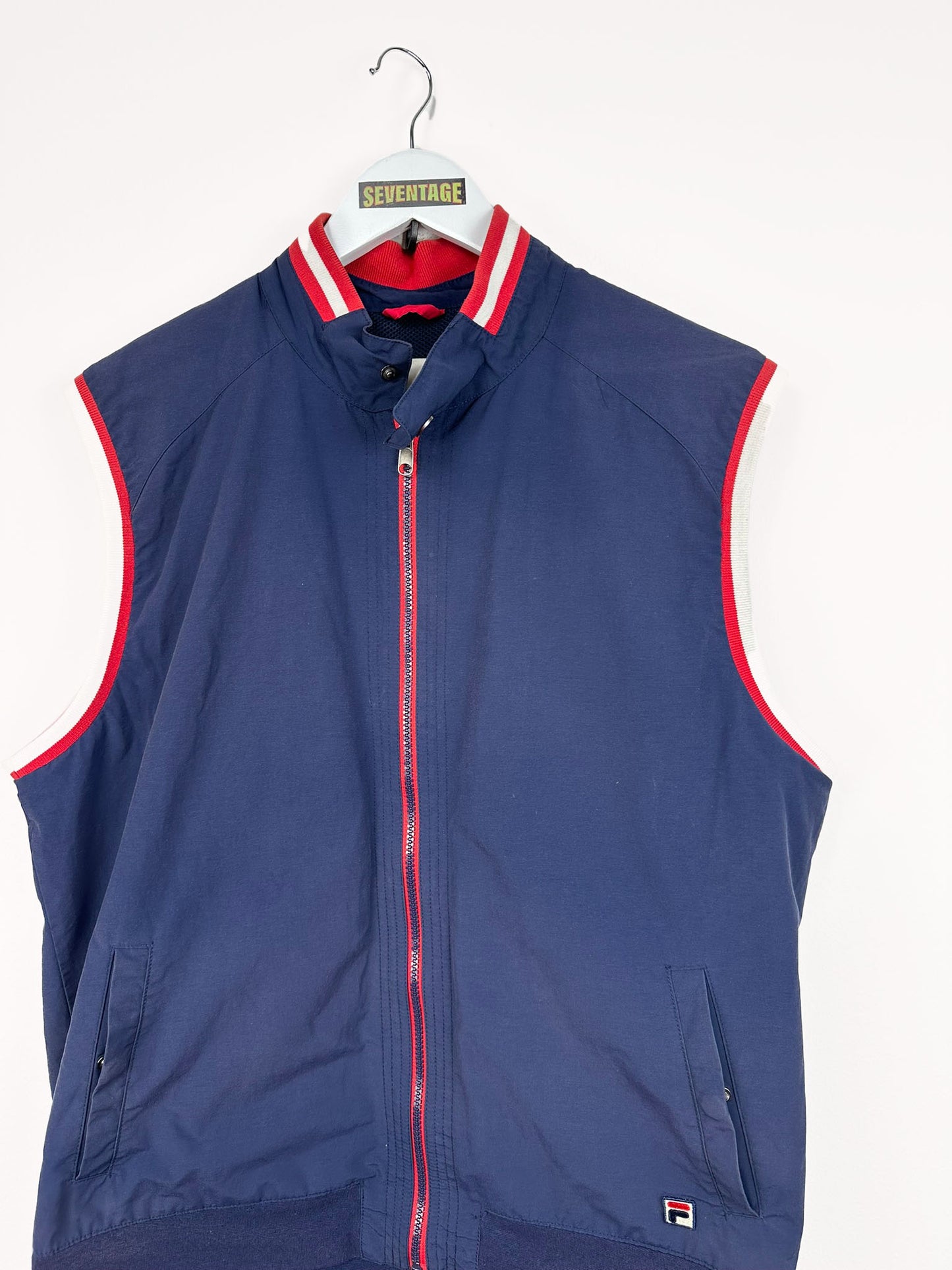 Gilet blu Fila tennis 00s - XXL