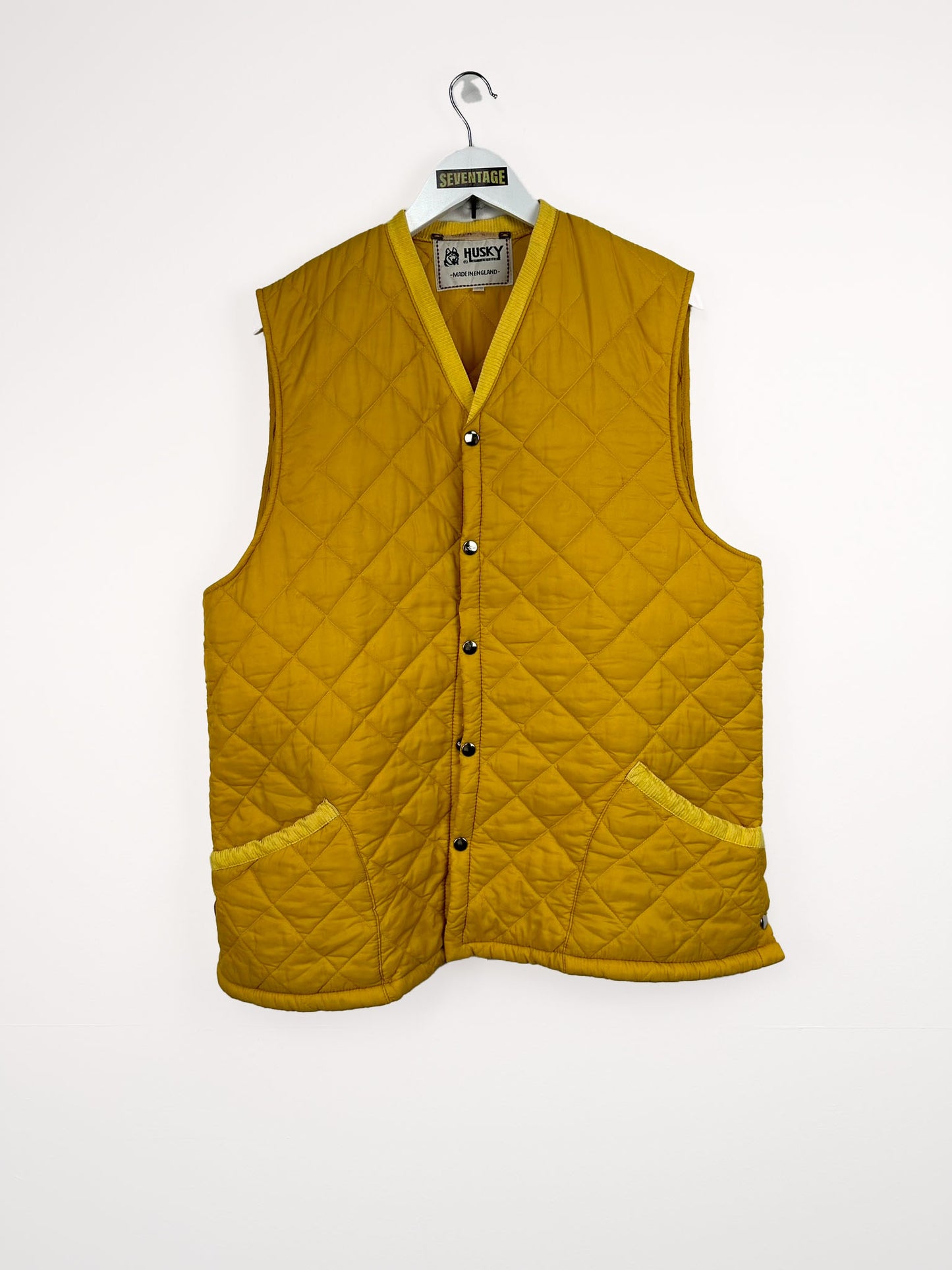 Gilet Husky giallo 80s - XL