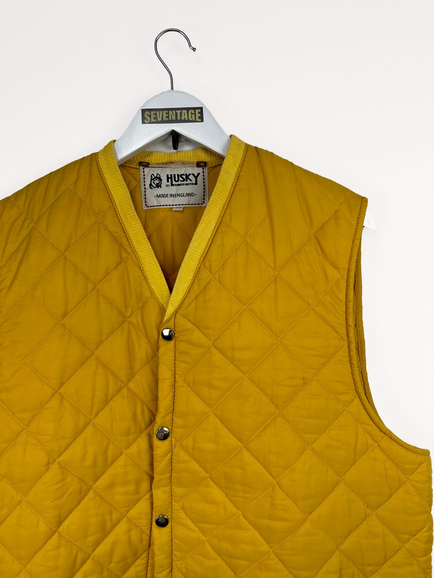 Gilet Husky giallo 80s - XL