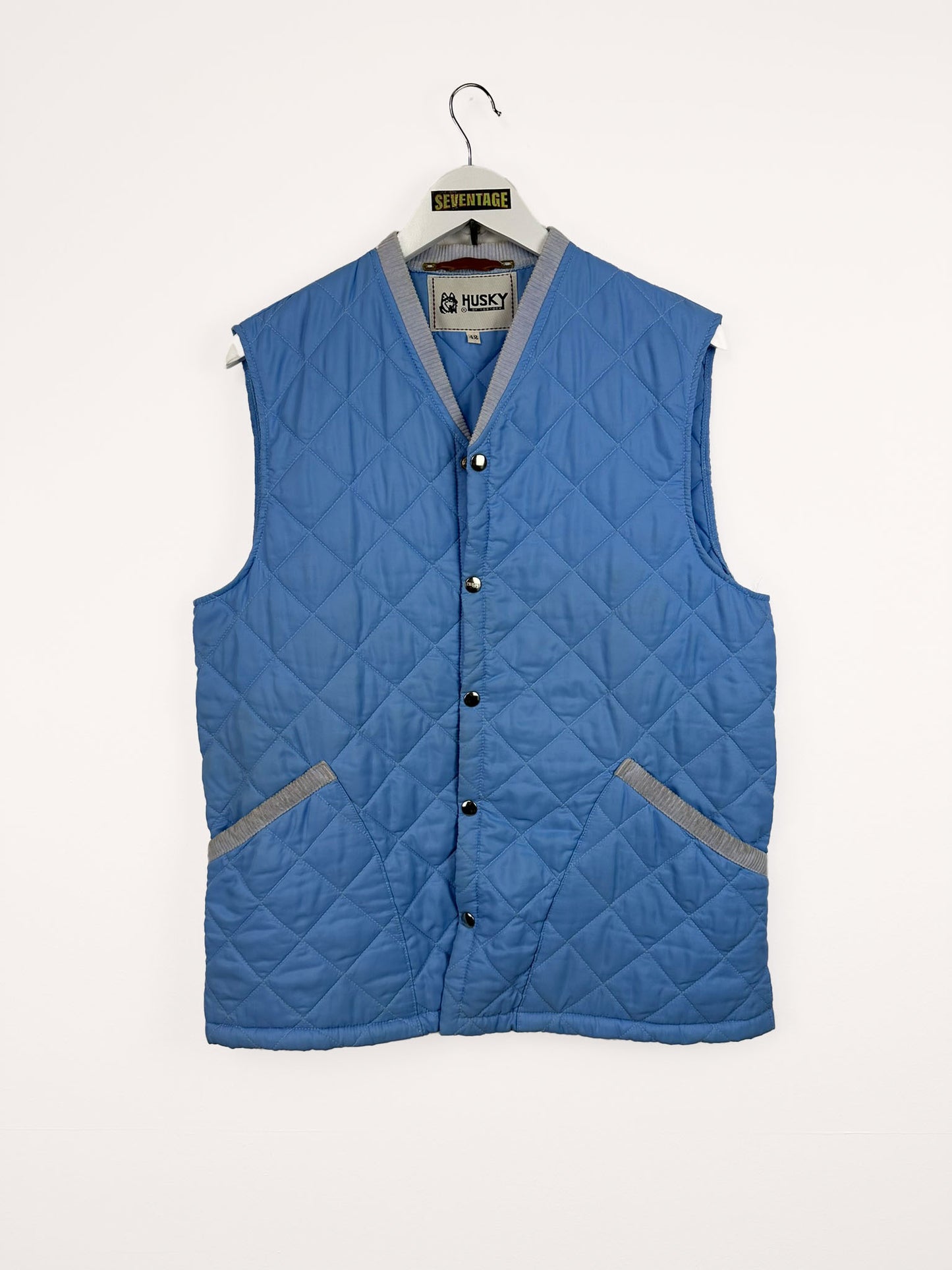 Gilet Husky azzurro 90s - M