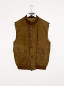 Gilet in pelle scamosciato - M