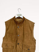 Gilet in pelle scamosciato - M
