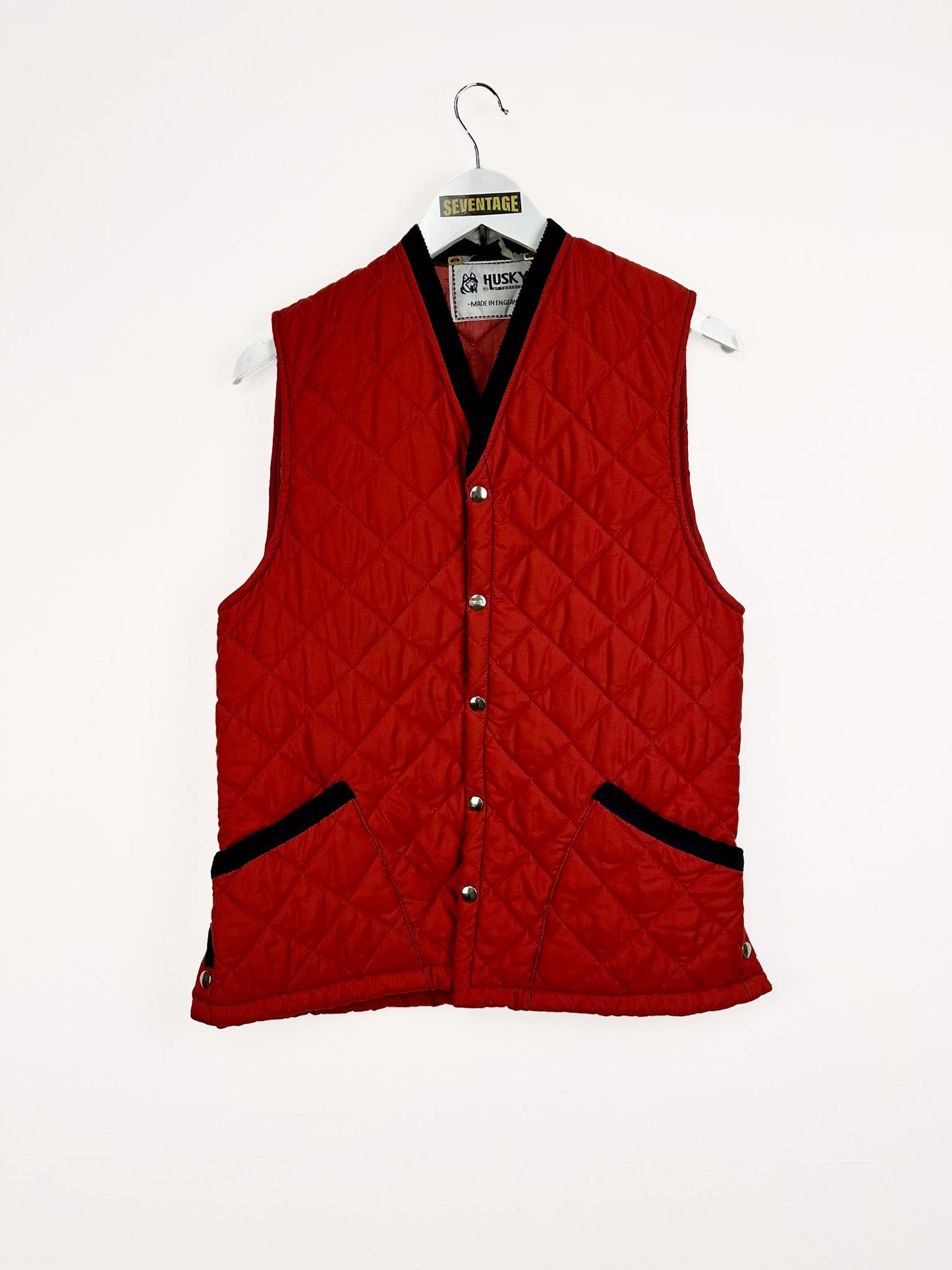 Gilet Husky rosso 90s - S