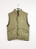 Gilet beige trapuntato 90s - M