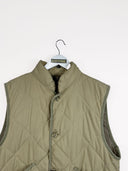 Gilet beige trapuntato 90s - M