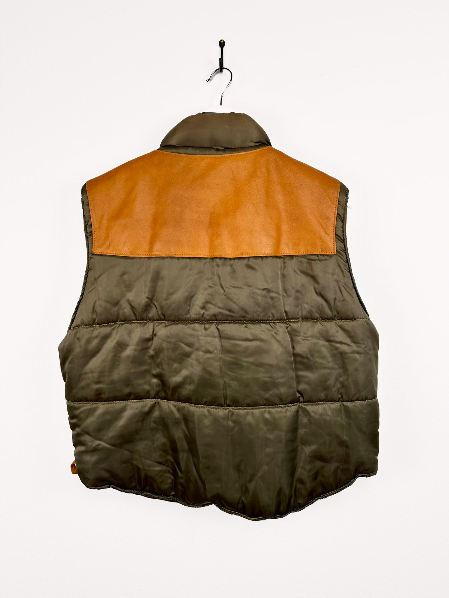 Gilet arancio in pelle USA Air Force  - M