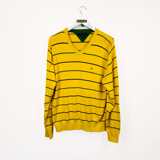 Maglione Tommy Hilfiger giallo a righe - M