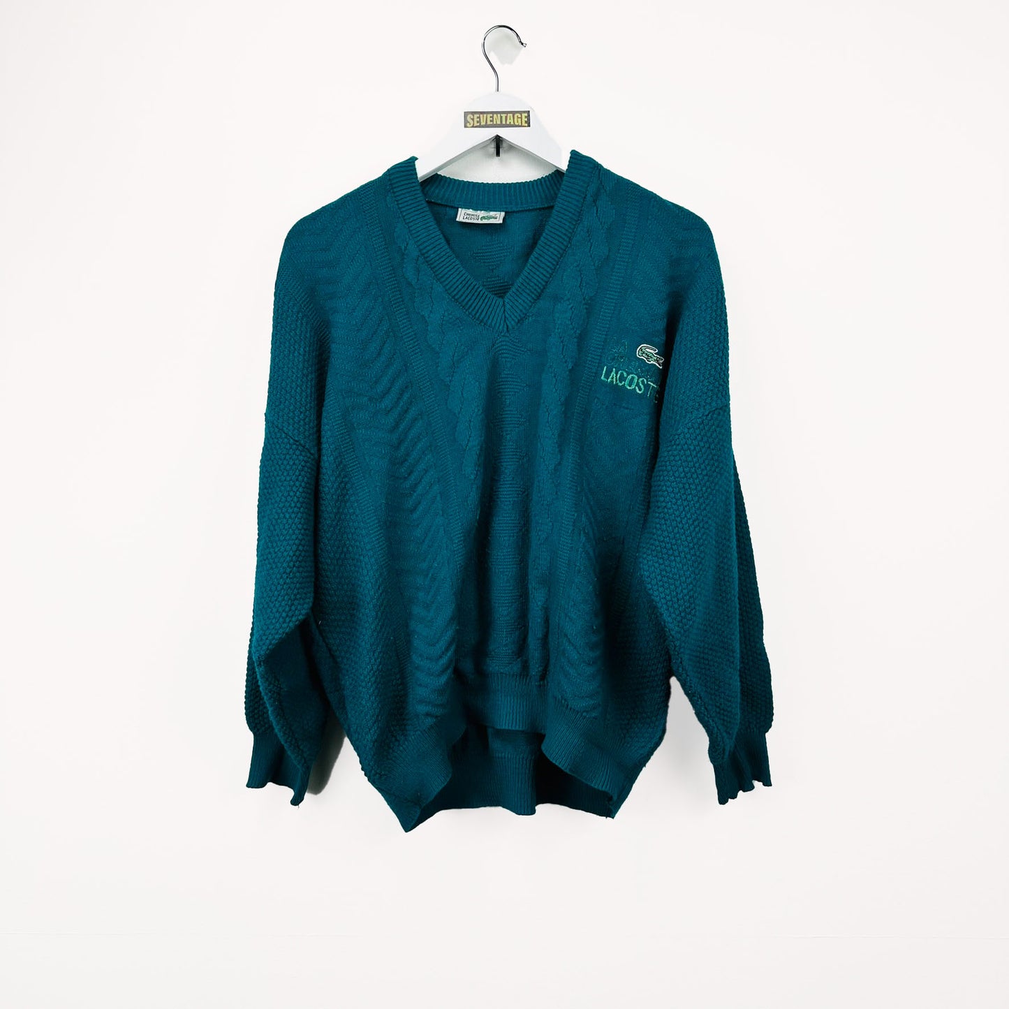 Maglione Lacoste verde vintage 80s - M
