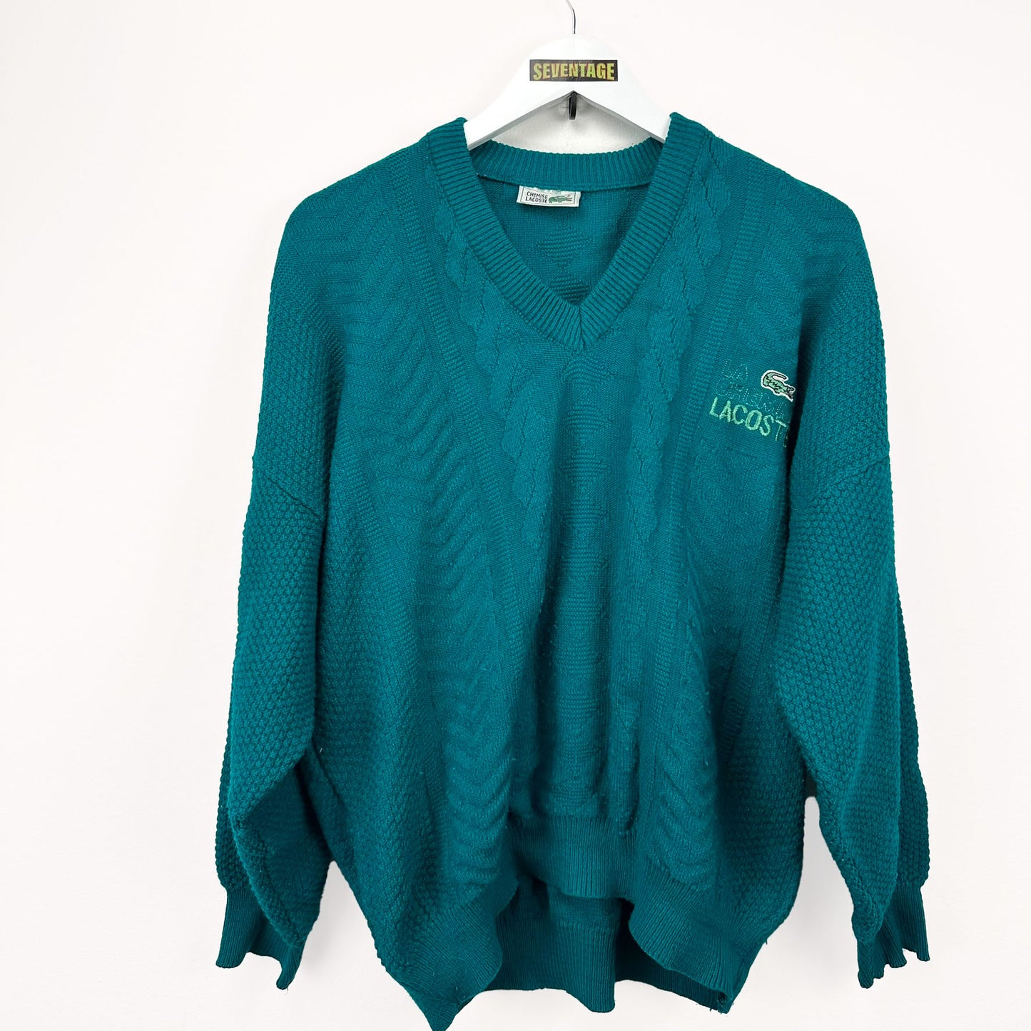 Maglione Lacoste verde vintage 80s - M