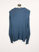 Cardigan Lacoste azzurro 90s - L