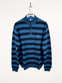 Maglione Lacoste  blu a righe - L