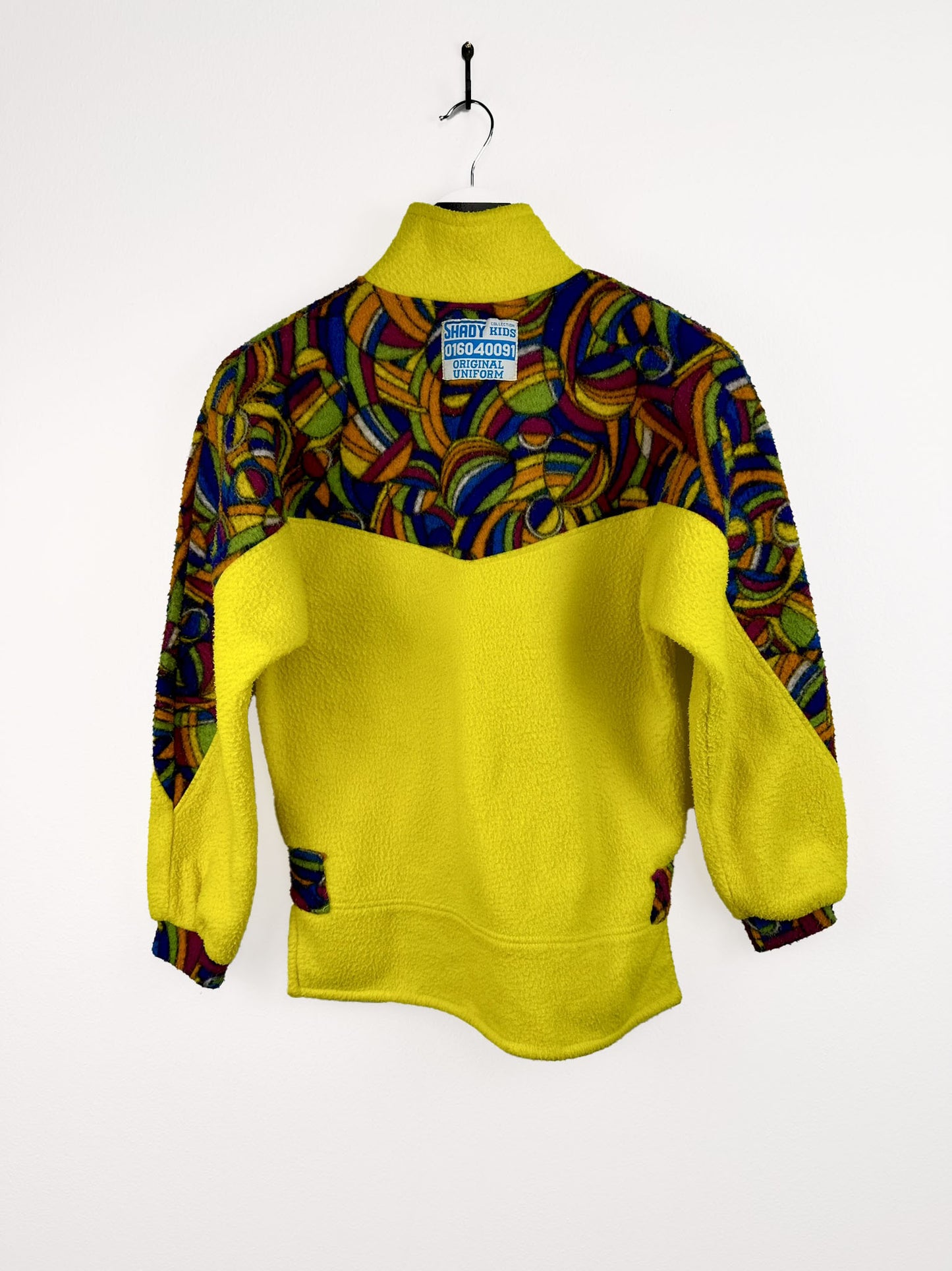 Pile giallo multicolor 90s donna - S