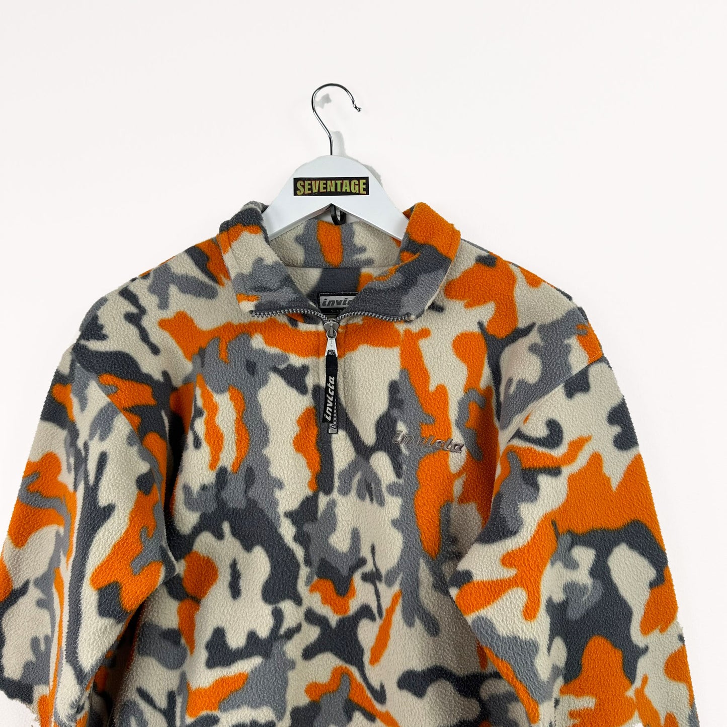 Maglione pile Invicta arancio camo - XS