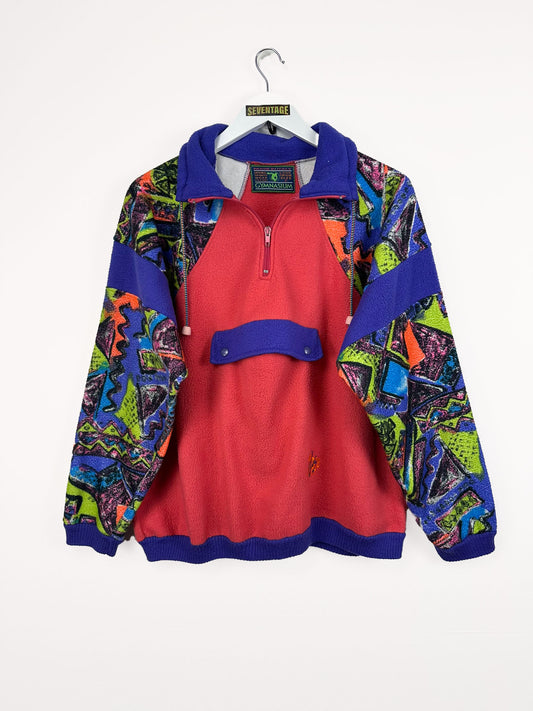 Maglione pile rosa 90s - M