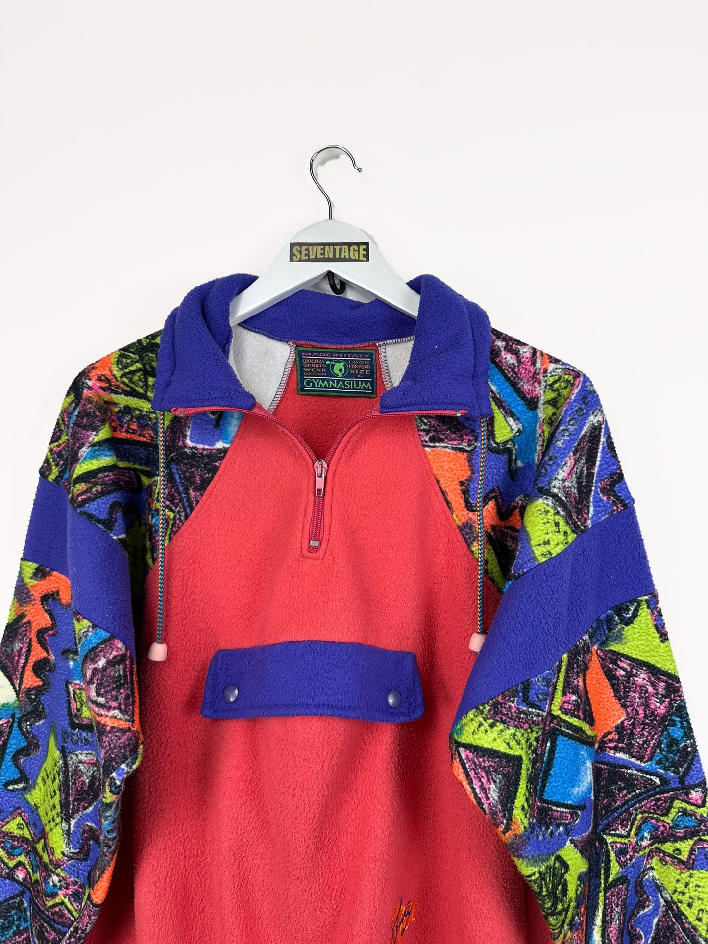 Maglione pile rosa 90s - M