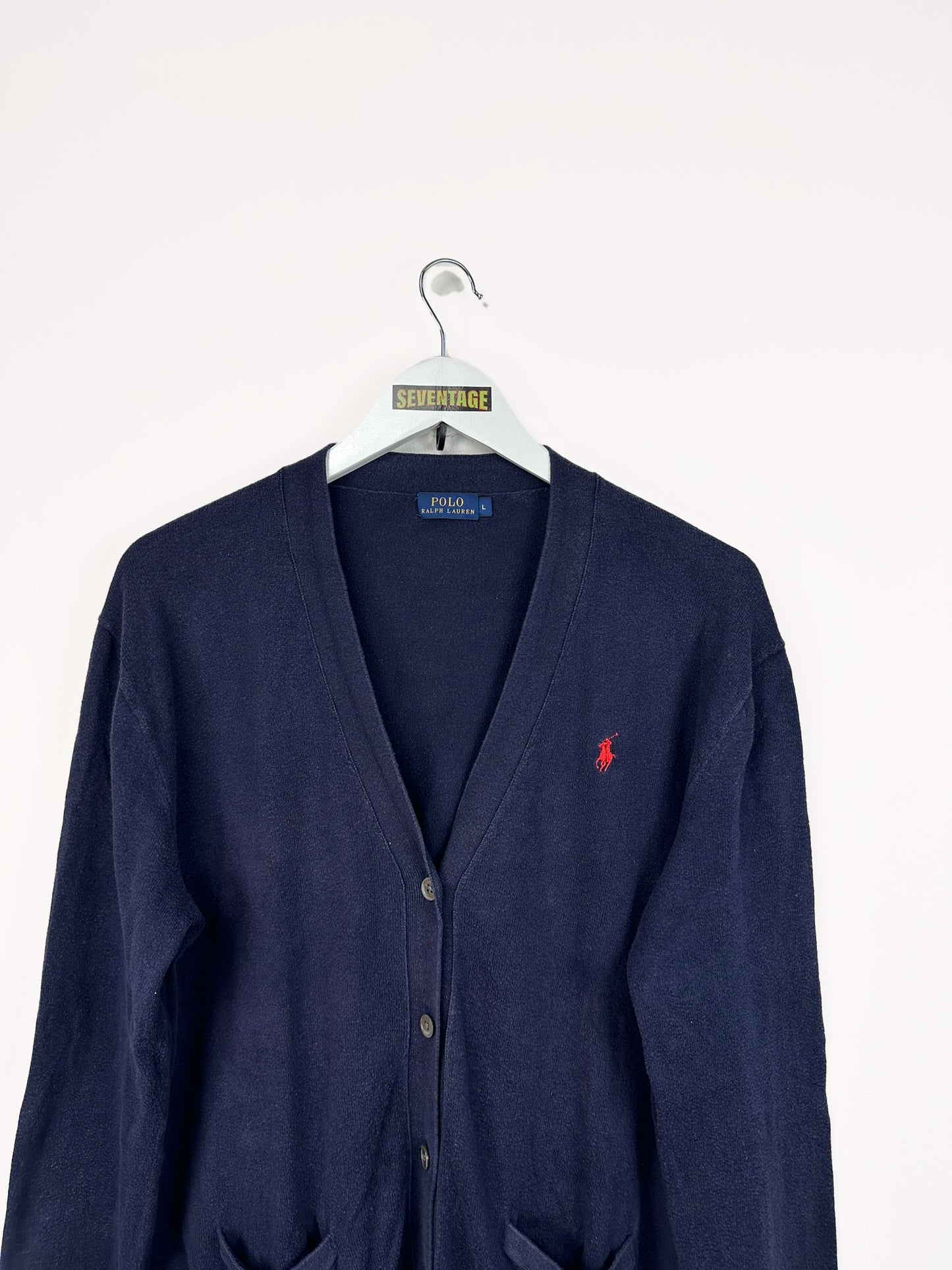 Maglione cardigan Ralph Lauren blu - L