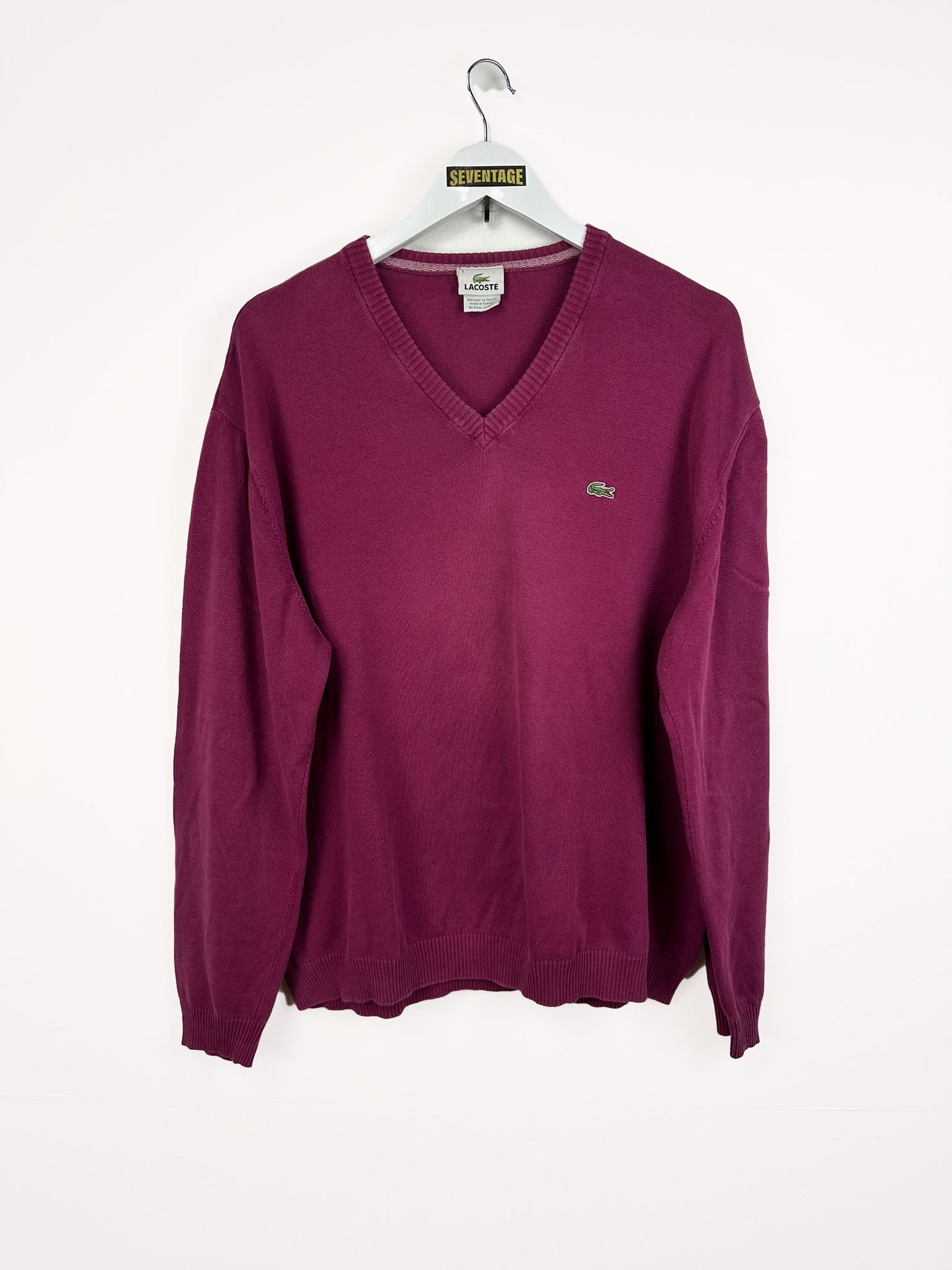 Maglione Lacoste viola 90s - L