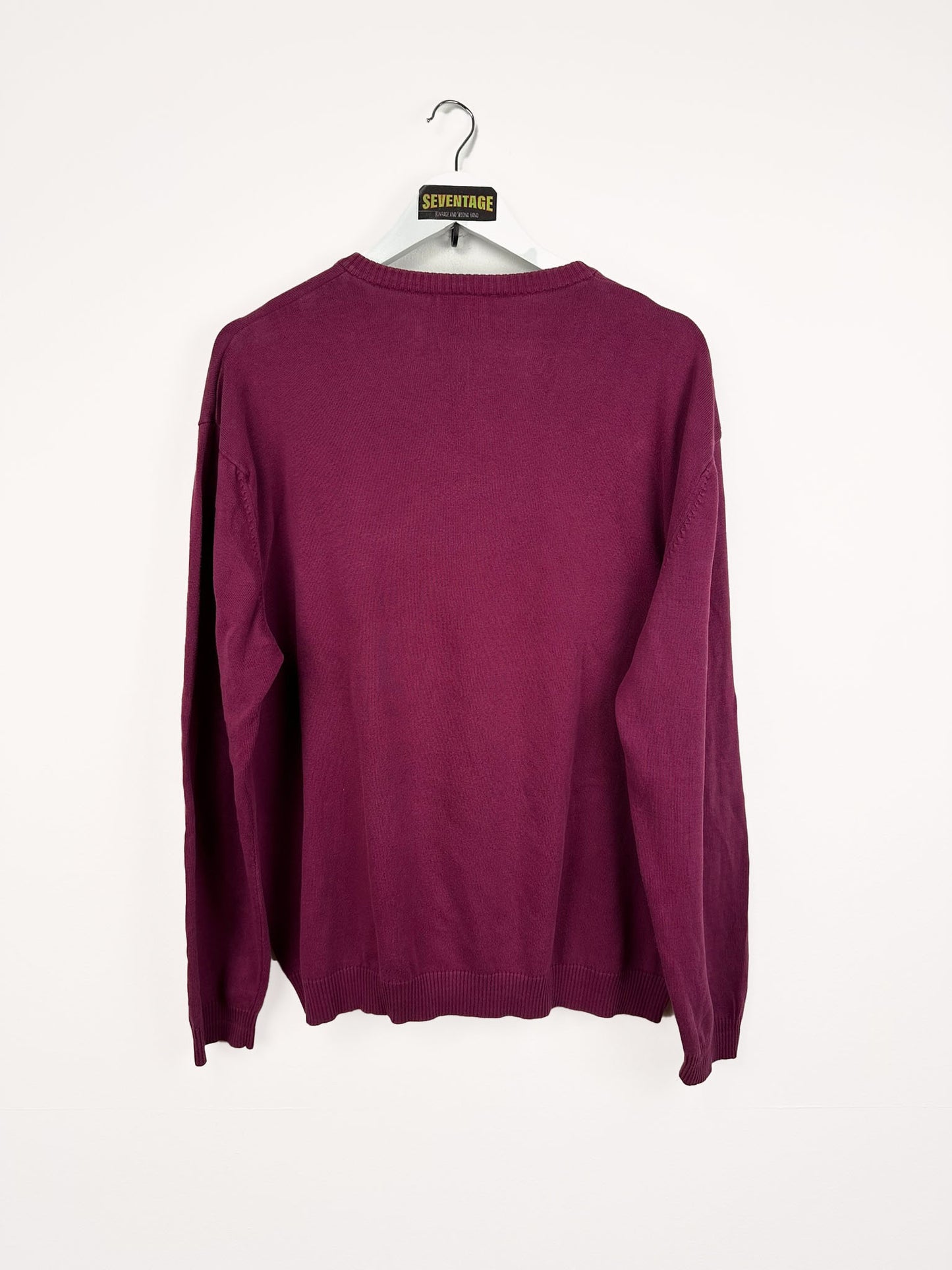 Maglione Lacoste viola 90s - L