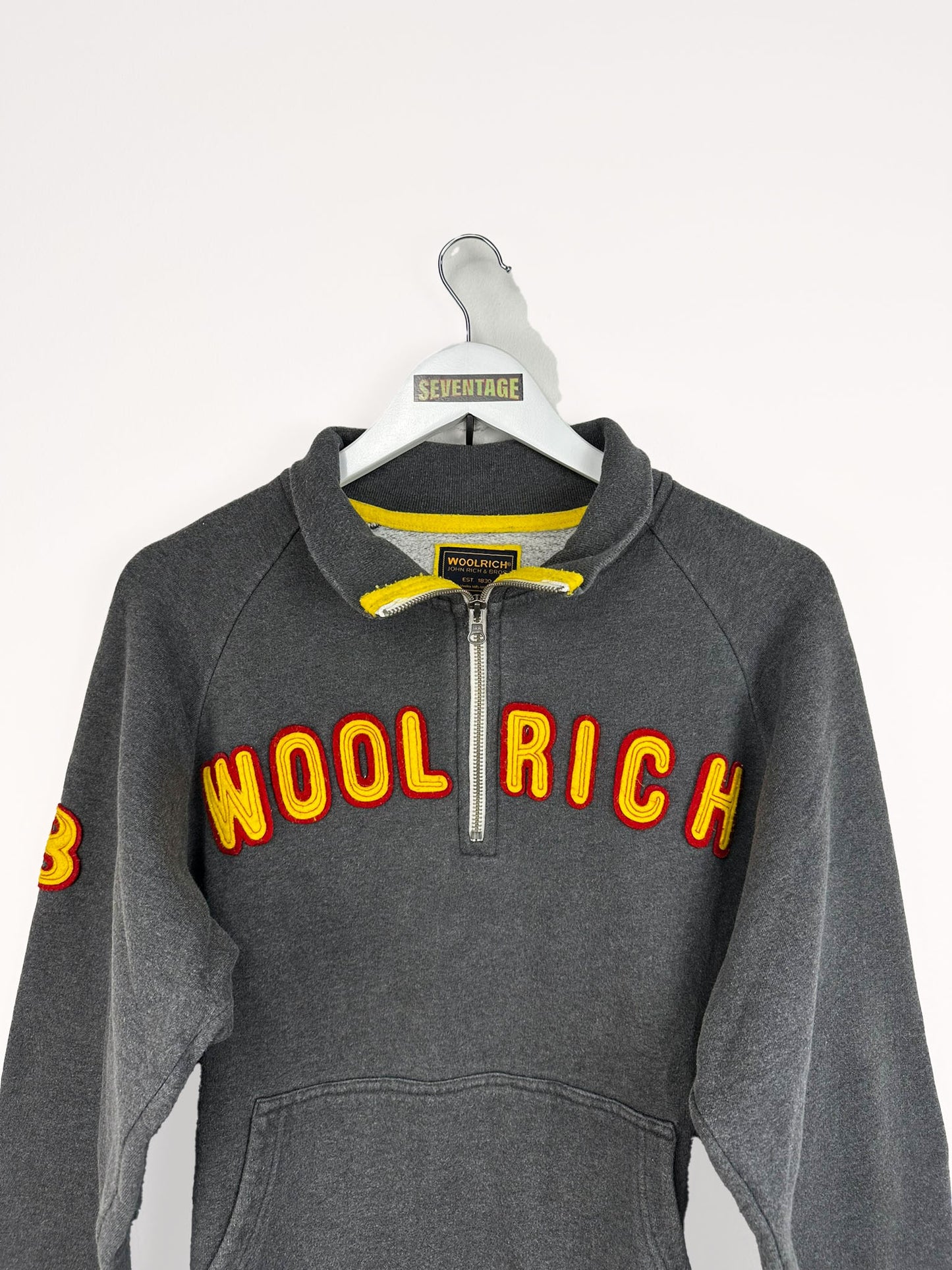 Maglione Woolrich grigio giallo - XL