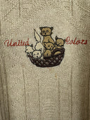 Maglione in lana shetland Benetton 80s - XL
