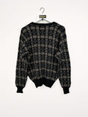 Cardigan marrone 90s in cotone- S