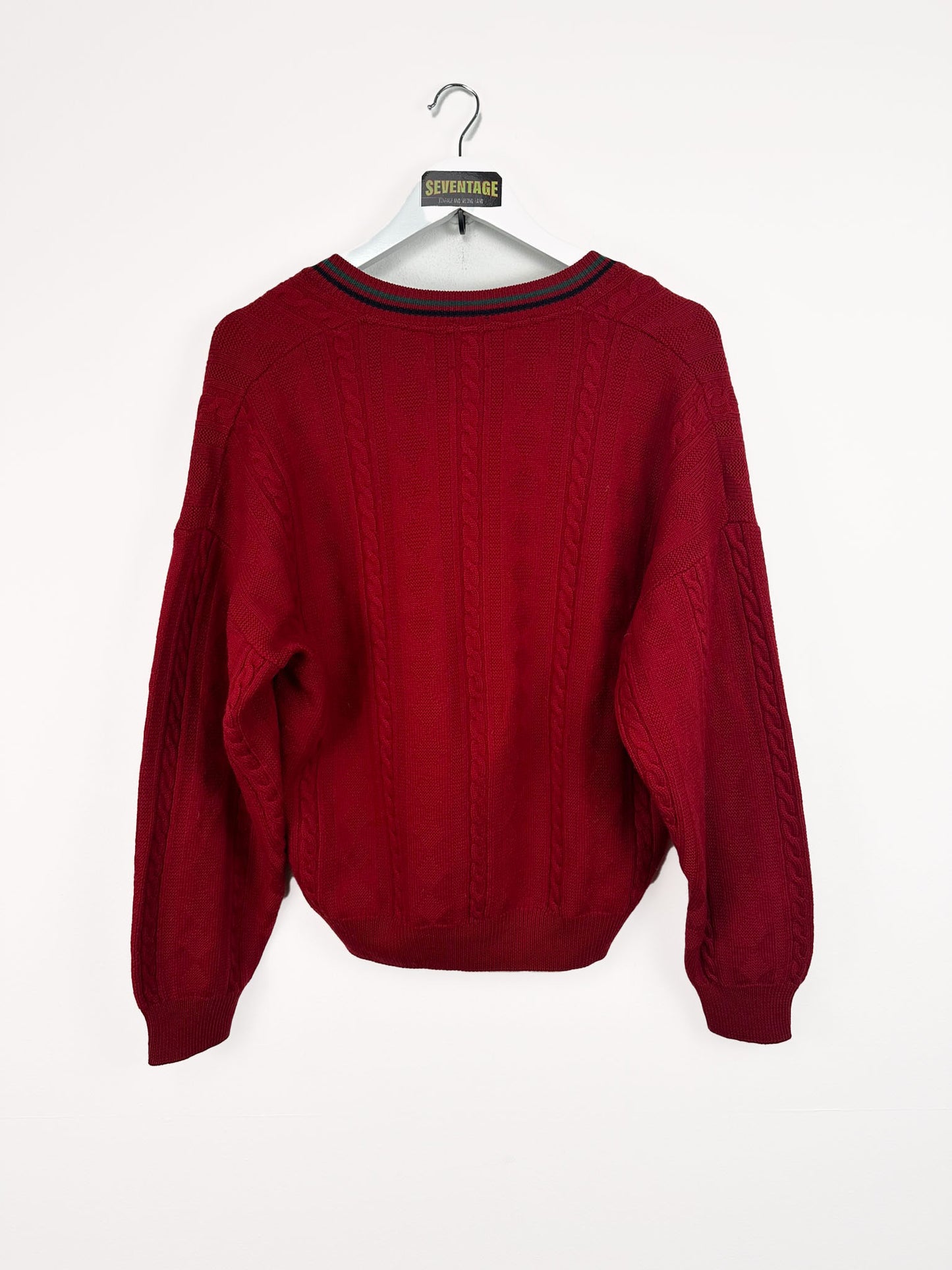 Maglione rosso in pura lana 00s - S