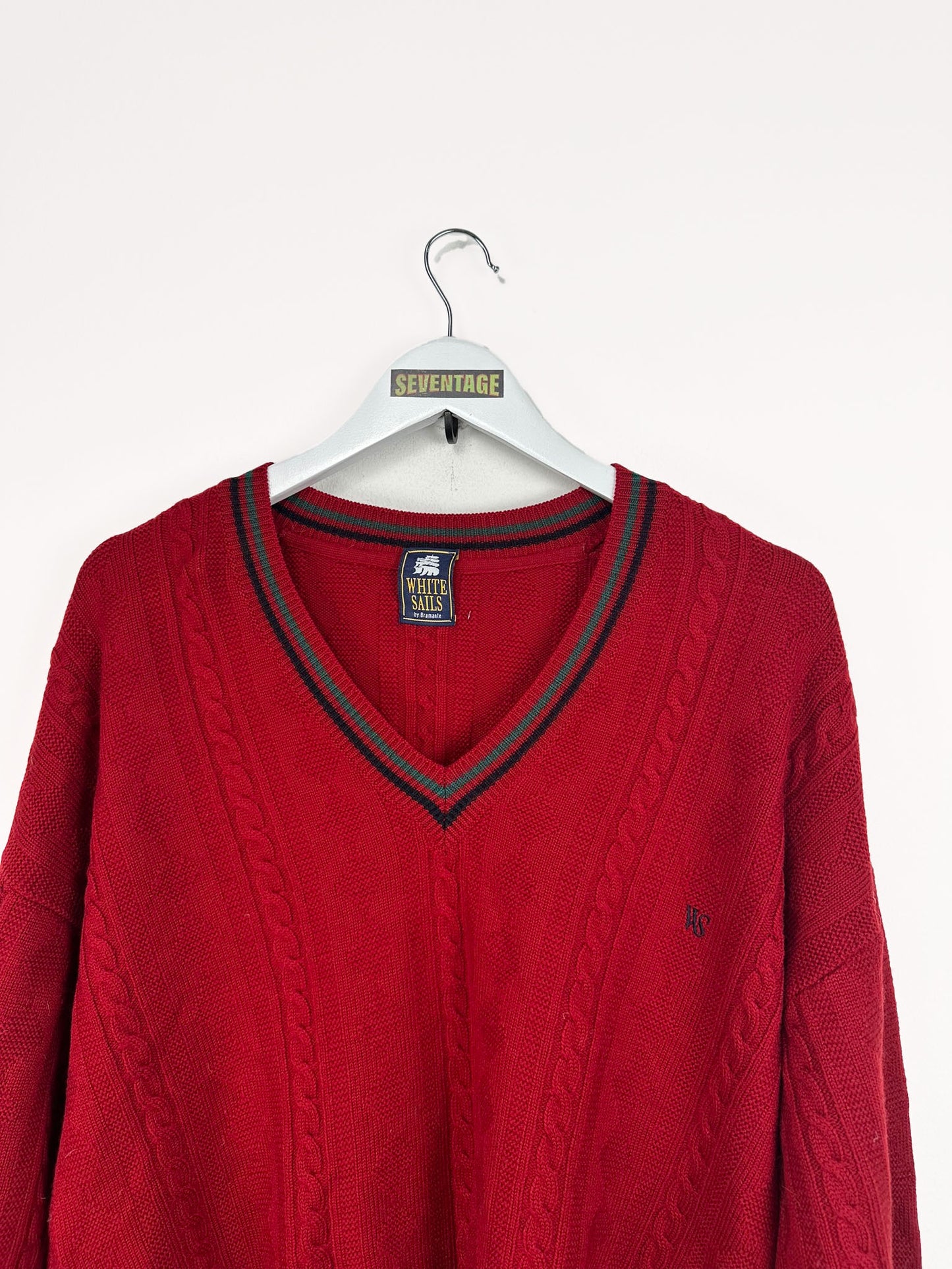 Maglione rosso in pura lana 00s - S