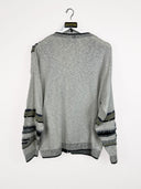 Cardigan Missoni beige blu - L