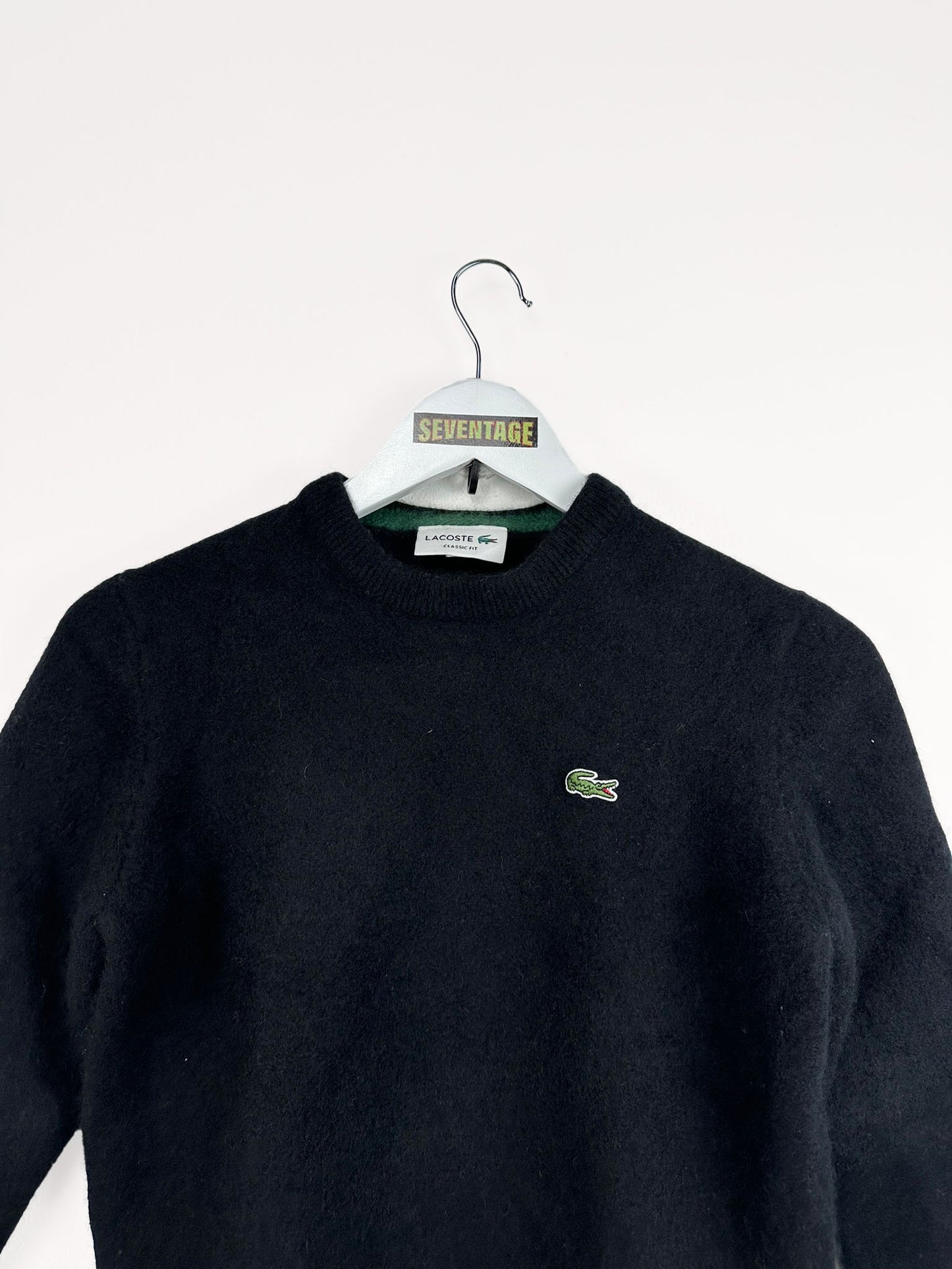 Maglione Lacoste nero in lana donna - XXS