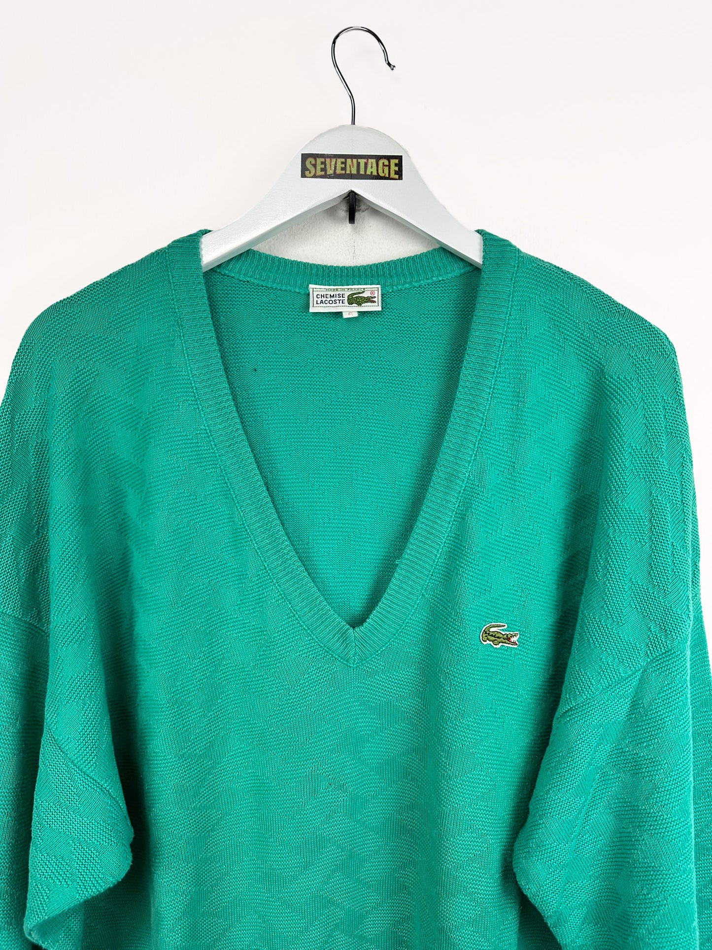 Maglione Lacoste verde 80s - XXL