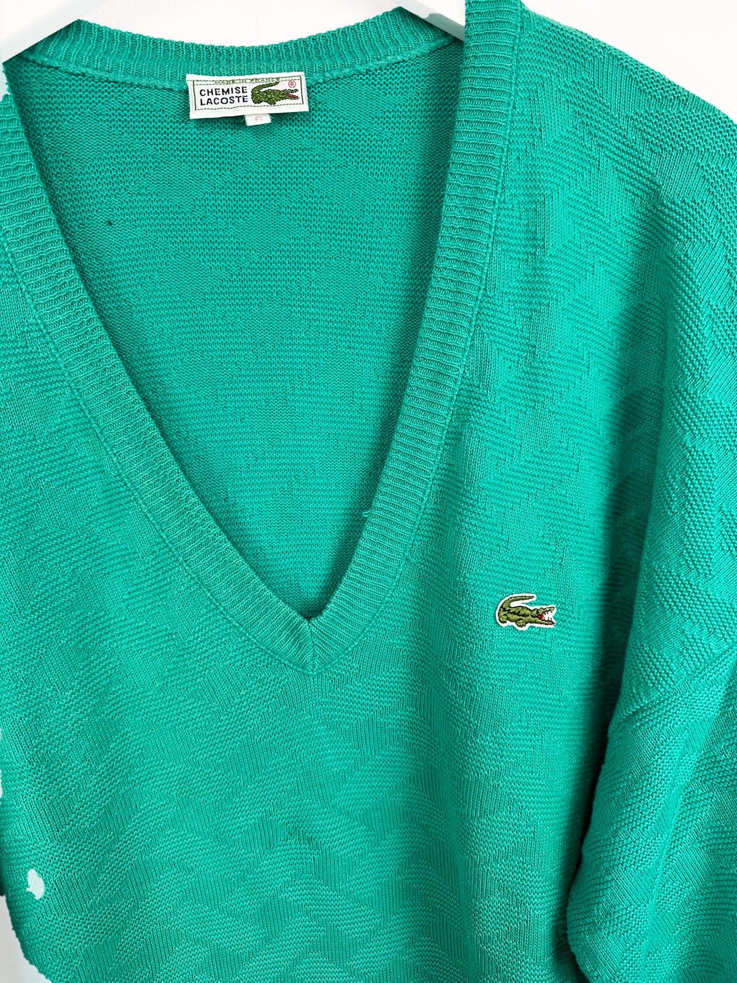 Maglione Lacoste verde 80s - XXL